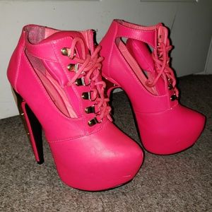 Privileged Delores Hot Pink Heels